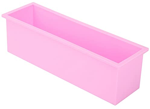 1200ML L, Grand Moule à Savon Rectangulaire en Silicone pour Rec Boîte de Fabrication de Savon en Silicone Outil Moules Non Célestes Facile à Démouler Résistant aux Hautes