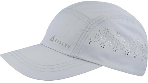 Eisley Positano Cappellino con UPF50+, Traspirante e ad Asciugatura Rapida, Chiusura a Scatto, Argento, Taglia Unica Donna