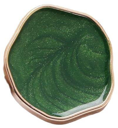 Blausky 10 Stück Glitzerknöpfe,Deko Knöpfe Retro Hemdknöpfe Mantelknöpfe Bastelknöpfe Zierknöpfe zum Basteln für Kleider Nähen DIY Handwerk Scrapbooking und Geschenk Deko,Grün,30mm