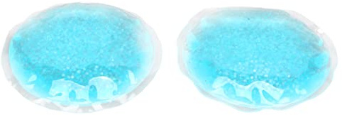 Keenso Almohadillas de Enfriamiento de Hinchazón con Material de Gel para Facilitar la Fatiga Ocular, las Fugas, a Prueba de Estudiantes de los Trabajadores de Oficina, Forma Azul Redonda