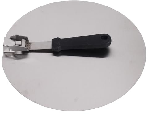 Qusedwey de Pizza de 12 Pulgadas, CáScara de Pizza Plegable de Acero Inoxidable, Pala de de Pizza con Manejar, Herramientas para Hornear para Horno de Pizza BBQ