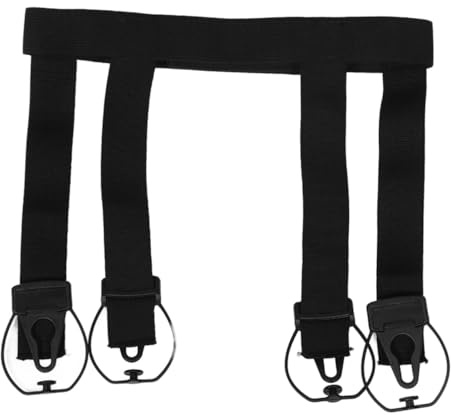 MAGICLULU Banda Elástica Ajustable para Hockey sobre Hielo Tirantes Seguros para Porteros Soporte Versátil para Entrenamiento y Partidos Talla Negra