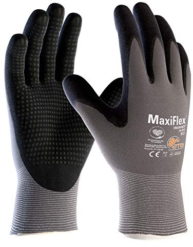 (12 Paar) ATG Handschuhe 34-844 Montagehandschuhe MaxiFlex Endurance 12 x grau/schwarz 10 (XL)
