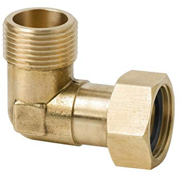 Messing Verschraubung 90° Winkel beweglich 3/4 Zoll IG/AG – mit EPDM-Dichtung, robuster Fitting für Wasser- & Heizungsinstallation