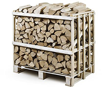 Logs Online 500kg Crate Kiln Dried Ash Firewood Logs for Outdoor Fire Pit, Chiminea, Log Burner & Pizza Oven. Hardwood Long Burn Fire Wood.