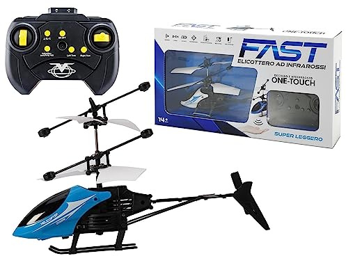 Generico Elicottero Telecomandato Elicottero Infrarossi con Luce a LED elicottero RC Giocattolo Telecomandato radiocomandato con luce LED ricarica USB