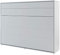Lenart Schrankbett Bed Concept BC04 140x200 cm - Horizantal Schrankklappbett - Schrank mit integriertem Klappbett - Wandbett mit Lattenrost - Murphy Bed (Grau Matt)