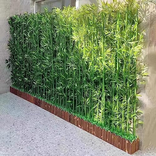 KAYEF Planta de bambú Artificial de 5 6 3,2 pies de Altura, Barrera de privacidad de Planta de simulación Independiente para terraza/pasillos/Balcones/librerías, Adornos de paisajismo Comercial (c