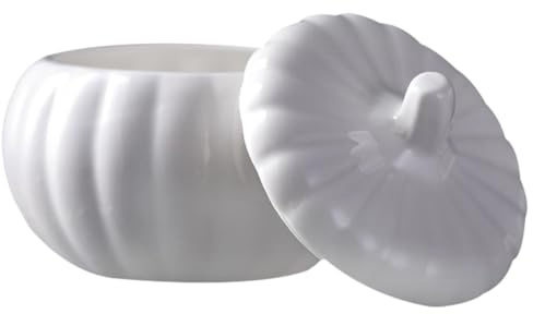 Zuppiera in ceramica a forma di zucca con coperchio, design versatile