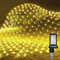 Joycome Red de Navidad Exterior 3x2m 200 LED Cortina con Enchufe, Temporizador, 8 Modos IP65 Impermeable Malla Luces para Balcón Jardín Árbol Navidad Exterior Interior - Blanco Cálido