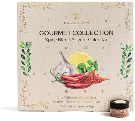 Spices Advent Calendar 2025 – 24 Days, Spices And Seasoning Sets, Spice Gift Set |Christmas, Food Advent Calendar For Adult, Birthday, Cooking Gifts For Women, Men |All Purpose Seasoning, BBQ Rubs