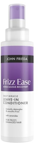 John Frieda Frizz Ease Miraculous Recovery Leave-In Conditioner 200ml. Spray Conditioner for Frizzy Hair, Lightweight Leave-In Care and Soft Feel