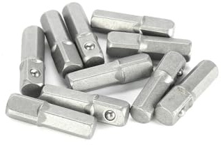 NEIQIUWING 10 adaptadores de llave de vaso de 1/4 hexagonal a accionamiento cuadrado de 25 mm