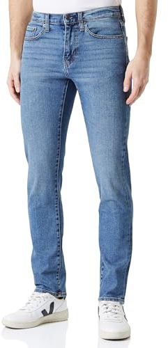 Amazon Essentials Herren Athletic-Fit-Stretchjeans - Auslauffarben, Helle Waschung, 34W / 32L