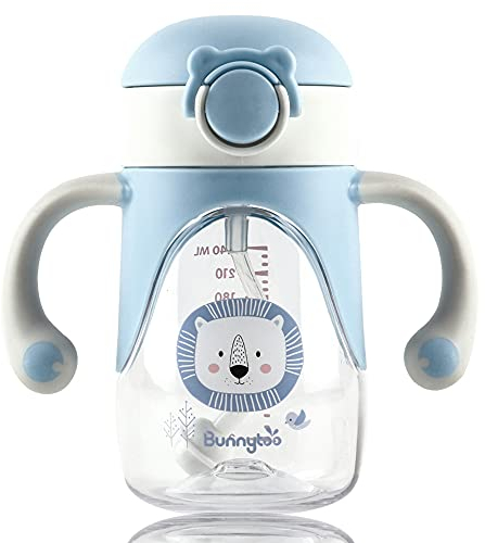Bunnytoo Trainer Cup 280ml - Schnabeltasse Ab 12 Monaten, Trinklernbecher, Lernbecher Langlebig Und Hygienisch, Auslaufsicherer Silikonauslauf, Bpa-Frei - Blau