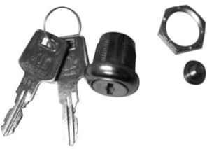 Perel Serrure de boite aux lettres pour colis Malmö BG58000, avec 2 clés, diamètre 18.5 mm