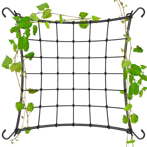VIVOSUN Ranknät 60x90 cm, elastiskt spaljénät med 4 krokar, Scrog-nät