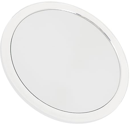 FRCOLOR 10X Magnifying Makeup Mirror with Suction Cup Round Travel Mirror for Bathroom and Vanity Portable One-Sided for Facial Care Makeup Shaving and Deep Cleaning