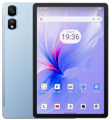 Blackview Tab 16 PRO 11 tum 2K skärm Android 14 surfplatta, 24 GB 256 GB (1 TB förlängd) Widevine L1, 7 700 mAh batteri, Dual SIM 4G LTE+WiFi, 13 MP+8MP, Quad Box Stereo högtalare, 3 läslägen, GPS-blå