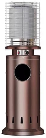 Estufa Exterior Electrica con Ruedas, Estufas Exteriores para Terraza Salida de Calor de 10000W/13000W, Estufa de Acero Inoxidable, para Uso Interior y Exterior(L)