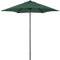 Outsunny Sonnenschirm Ø196 cm, sechseckig Balkonschirm Strandschirm windfest stabil Marktschirm Kurbelschirm Sonnenschutz für Strand Balkon Garten, Grün