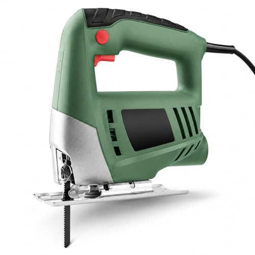 KOMBO Sticksåg med 1 blad, 400 W - 230 V, 3 000 varv per minut - sticksåg för trä och gör-det-själv, exakt skärning, ergonomiskt handtag