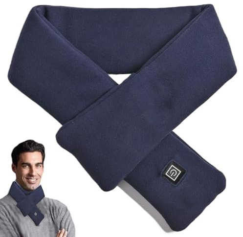 Cuscino riscaldante elettrico per collo, 3 impostazioni di temperatura, sciarpa riscaldata senza fili, accessorio invernale, cuscino riscaldante portatile USB per bambini e adulti