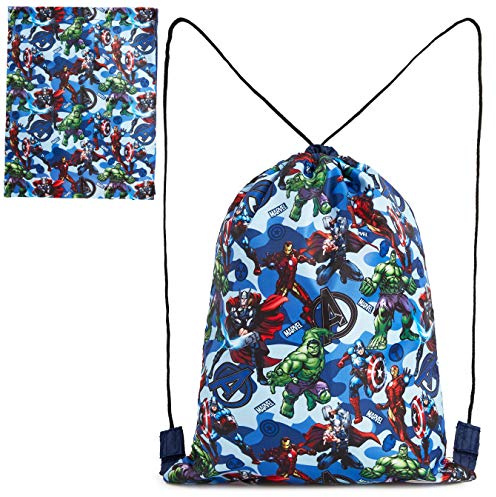 Marvel Children's Small Backpack with Drawstring for Sports, School, Swimming Pool