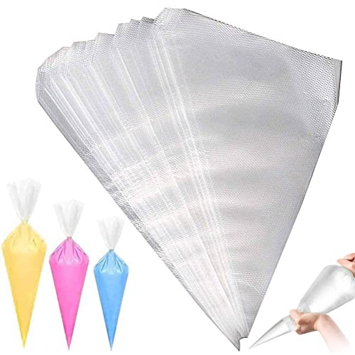 Van Der Linn Disposable Icing Piping Bags Cake Decorating Plastic (25, Small (160mm x 250mm))