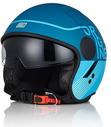 ORIGINE Motorradhelm Jethelm Rollerhelm mit Visier Zertifizierung ECE 22-06