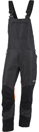 KOX Schnittschutz Latzhose Duro 3.0 Anthrazit/Orange Größe 62 | Typ A