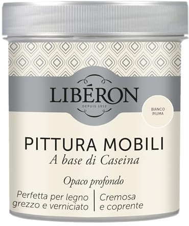 Libéron Pittura Mobili a base di Caseina Bianco Piuma 0.5 L