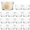 QWORK® 15 Piezas portavelas Velas Vidrio, Φ 4,5 cm candelabro de Vidrio, para Bodas, Fiestas, decoración del hogar
