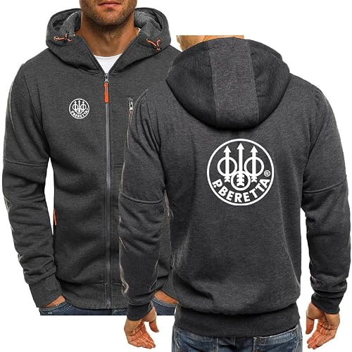 RUQOOAE Herrjackor Be.re_TTA huvtröja fleece casual kofta dragkedja bomull huvtröja sportkläder