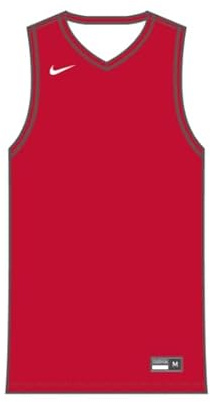 Nike Herren Team25 Basketball Stock Reversible Jersey - University Red
