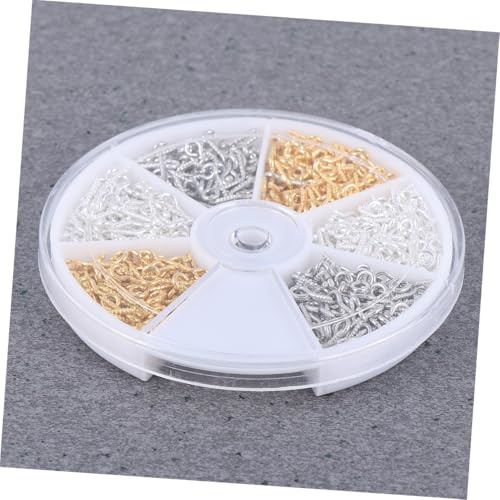 POPETPOP Tornillos con Ojo de Oveja Mixto Pernos y Ganchos Atornillables para Manualidades Joyería Colgar Fotos y Trabajos Madera Duraderos y Fáciles de Instalar