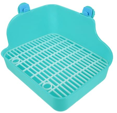 Artibetter Toilette per Conigli in Plastica Verde, Vasino Addestramento per Piccoli Animali Come Galesauri e Coniglietti, Comodo da Usare in Giardino o Parco Colore Casuale