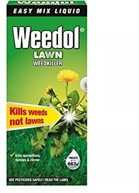 Weedol Lawn Weedkiller Easy Mix Liquid Concentrate 1L