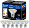 PRCNL GU10 LED Warmweiss Lampen, Leuchtmittel 8.5W, 940 Lumen, 2700 Kelvin Warmweiß, AC 220-240V, Ersetzt 125W Halogenlampen, 120 ° Strahlwinkel, Nicht Dimmbare Birnen, 6er -Pack