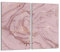 Herdabdeckplatten 2 Teilig 2x30x52 cm Ceranfeldabdeckung Küche Elektroherd Induktion Herdschutz Spritzschutz Glasplatte Schneidebrett, Marmor Rosa
