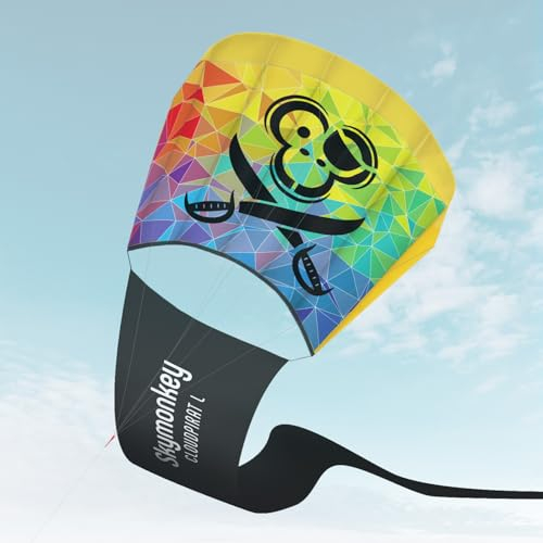 Skymonkey Cloudpirat L Kinder-Drachen ab 8 Jahre inkl. Drachenschnur, 81, cm, Multicolor