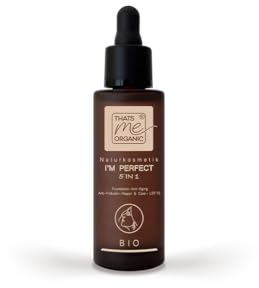 Thats me organic BIO Foundation Serum I´M PERFECT 5in1-30ml vegan ohne Titandioxid – Foundation Make Up Anti-Aging – Naturkosmetik Make up mit Sonnenschutz – Für alle Hauttypen