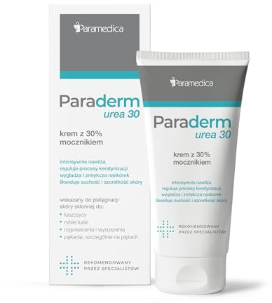 Paraderm Crème à l'Urée 30% – Soin Intensif pour le Psoriasis l'Eczéma et la Kératose Pilaire – Lotion Corporelle à l'Urée et Crème pour les Mains Pieds Coudes Genoux et Talons