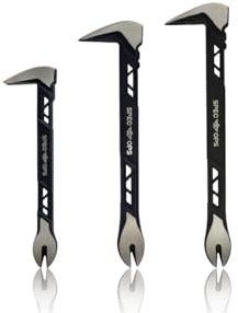 Spec Ops Tools Nail Puller Cats Paw Pry Bar for Prying, Demolition & Nail Pulling, High-Carbon Steel, 8, 10 & 11 Inch Combo Pack