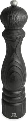 Dekomiro Peugeot Paris Pfeffermühle 30 cm Nature Black - Klassische Mahlgradeinstellung - Aus recyceltem Holz mit PEFC-Siegel - Französiches Know-How - Schwarz