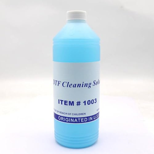OGBtkLOrs Solution de Nettoyage d'encre DTF, Liquide pour imprimante DTF, Nettoyage du Tube de tête d'impression, Compatible avec Les imprimantes à Film à Transfert Direct(Cleaner 500ML)