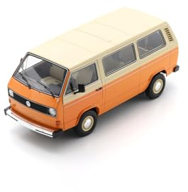 Schuco 1:18 VW T3a L Bus Orange DieCast – högkvalitativ diecast modellbil i skala 1:18, modellbil, 1:18, bil, samlarmodell