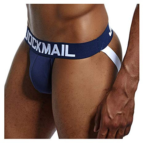 JOCKMAIL Sexy Mens Jock Straps Sous-vêtements Coton Sexy Jocks Bikini G-strings Hommes Slips Hommes Slips Hommes Slips Gay Sous-vêtements Strongs 6 Couleurs