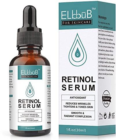 Retinol Serum Gesicht mit Retinol, Hyaluronsäure und Vitamin E Strahlende, Ebenmäßige Haut - Falten Weg Soforteffekt, Hautpflege