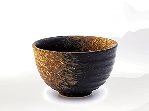 Ciotola Matcha in ceramica grossolana Giappone 300ml Tazza da tè verde Tazza da tè Smalto Tazza da tè Kung Fu Set da tè Master Cup Creativo Vintage Home Decor-c